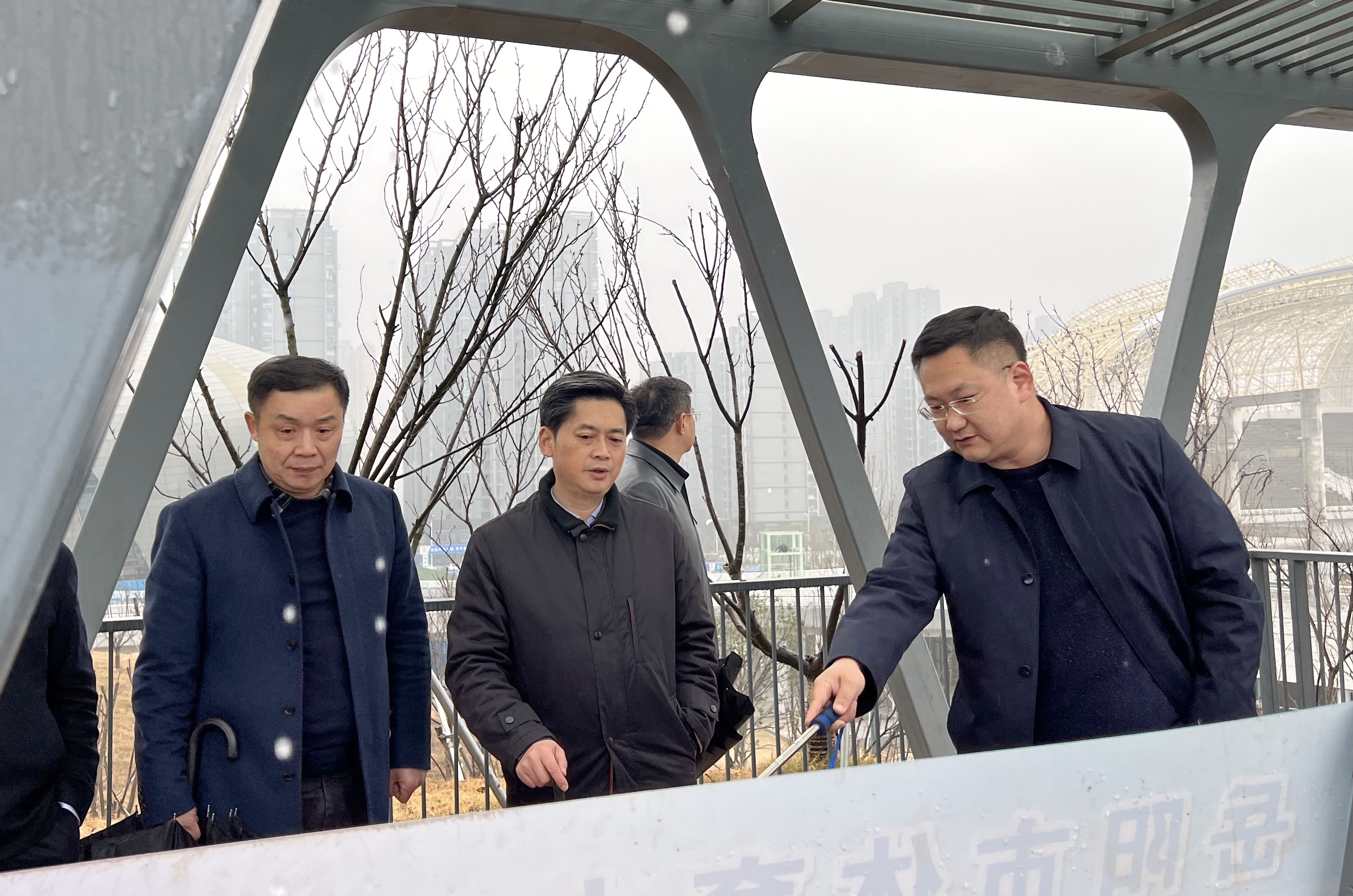 1月24日下午，趙岳平率隊(duì)調(diào)研省運(yùn)會(huì)場(chǎng)館建設(shè)工作.jpg